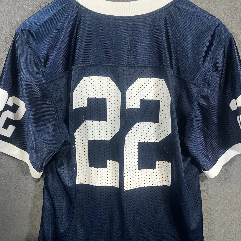 Nike Penn State Kids Navy Mesh Football Jersey #22 Size Large VTG Y2K